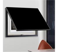 Pannello interruttore automatico in tinta unita, coperchio ribaltabile per scatola contatore, decorazione minimalista riutilizzabile e staccabile(Lifting lid,Black,23.6 * 16.7in)