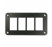 Pannello interruttore marino a 4 vie, supporto in metallo per cruscotto compatibile con interruttori a bilanciere ARB standard in lega di alluminio per barche e automobili