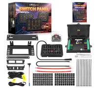 Pannello Interruttori 12 Gang RGB Touch For Auto Camion UTV Barca 12V-24V 80A