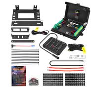 Pannello Interruttori 12 Gang RGB Touch For Auto Camion UTV Barca 12V-24V 80A