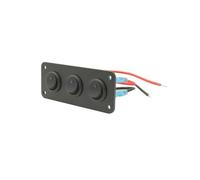 Pannello Interruttori 12V 1-4 Vie USB Auto Barca LED Blu | Pannello Interruttori A Bilanciere Marino Con Interruttore A Levetta Universale(3 buttons)
