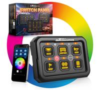 Pannello Interruttori 6 Gang RGB Touch 60A 12-24V For Barca ATV UTV APP Control