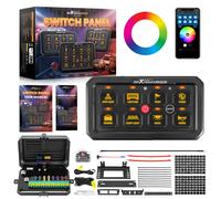 Pannello Interruttori 8 Gang RGB Touch APP Control For Auto UTV ATV Barca 12-24V