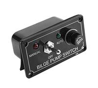 Aramox Pannello Interruttori, Pannello Interruttori Pompa di Sentina 12V DC con Indicatore LED, Interruttore A Levetta A 3 Vie per Imbarcazioni Marine, con Protezioni Multiple