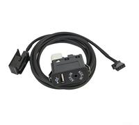 Pannello interruttori AUX USB per BMW E39 E53 X5 Z4 E85 E86 X3 E83 per Mini Cooper, cavo interfaccia media a 4 pin con cablaggio da 150 cm, kit adattatore vano portaoggetti