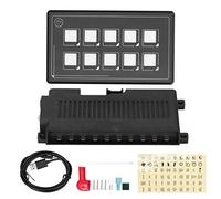 Pannello interruttori di controllo, pannello interruttori di controllo a membrana 10P Controllo APP Bluetooth con modulo retroilluminazione LED Touch PPTC integrato per camper