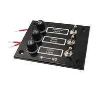 Pannello Interruttori Marine 3 Gang Fuso per Barche Camion RV 12 Switch Panel