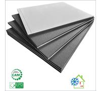 FUTURAZeta - Pannello Isolante Termico da Cappotto Interno per Coibentare le Pareti Fredde Umide Polistirolo Grafite da 3 cm + 1 cm Cartongesso (14)