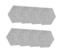 Pannello Isolante Acustico 12 Pezzi in Feltro per Casa e Ufficio | Riduzione Rumori, Superficie Morbida e Delicata, Stile Moderno, Colore Argento, Set da Dodici Pezzi