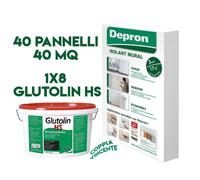 Pannello Isolante Depron 80X125cm Spessore 3mm 40 Pannelli (40Mq) +1X8 GLUTOLIN