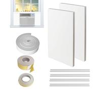 Pannello Isolante in EVA | 2 Pezzi Pannelli Isolanti in Schiuma per Condizionatore d'aria da finestra | Accessori contro Dispersioni Termiche e Spifferi per Camera da Letto Studio Sala da Pranzo
