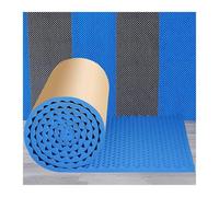Pannello isolante insonorizzante, 1 x 5 m, isolamento acustico, in schiuma di cotone, autoadesivo, per macchine per tubi di casa e studio (blu, 3 cm di spessore)