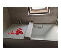 Pannello isolante per vasca da bagno, pieghevole, per casa, hotel e club, compatibile con la maggior parte delle vasche da bagno, impermeabile e