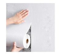 Pannello Isolante Termico Adesivo Decorativo Antimuffa per Interni 5mm XPE Schiuma Moderna Carta da Parati Autoadesiva Anti Umidità/Antimuffa/Impermeabile per Soggiorno Camera,Bianca,0.5mx3m