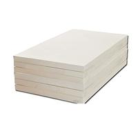 Pannello isolante termico in fibra di ceramica (1000°C) - 300 mm x 200 mm, confezione da 6 - Inorganico - Ritardante di fiamma, resistente al calore, isolamento ad alta temperatura ( Size : Thickness1