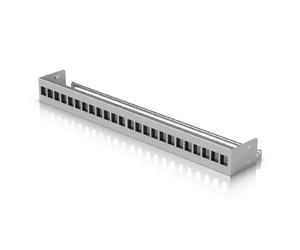 Pannello Keystone Ubiquiti UACC-Rack-Panel-Patch-Blank-24 grigio 1U 24 porte barra di gestione