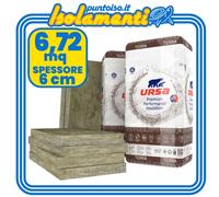 Pannello Lana Di Roccia Ursa Terra 70 PLUS - 140 x 60 x 6 cm - Conf. 6,72 m2