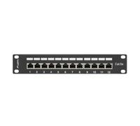 Pannello Lanberg PPF5-9012-B RJ-45 Cat5 Cat5e Nero Metallo Montaggio 1U