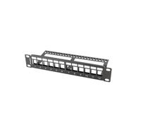 Pannello Lanberg PPKS-9112-B Nero in Metallo 390 g per Rack