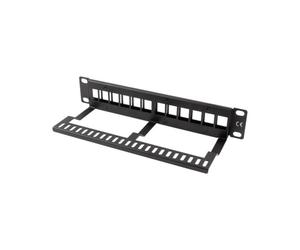 Pannello Lanberg PPKS-9112-B Nero in Metallo 390 g per Rack