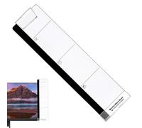 Pannello laterale della tabella dei messaggi del computer - Collegamento dello schermo del desktop, striscia di promemoria sottile | Bar di servizio monitor adesivo per cabina o ufficio a casa