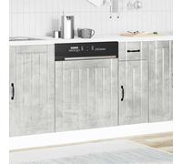 Pannello Lavastoviglie Lucca Grigio Cemento Truciolato 60x1,5x67 cm | Superficie liscia, Facile da pulire, Resistente all'umidità, Protegge la lavastoviglie