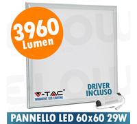 PANNELLO LED 60x60 CM 40w 4950LUMEN VTAC SOFFITTO INCASSO LUCE NATURALE FREDDO