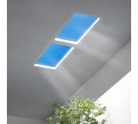 Pannello LED a soffitto tipo lucernario artificiale - Lampada da incasso | Riproduce un cielo azzurro naturale a spettro completo; lampada da soffitto incasso dimmerabile, ideale per la decorazione