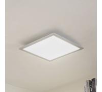 Pannello LED Arcchio Lyndra, 40 cm, argento, alluminio, dimmerabile, CCT Arcchio