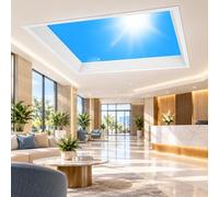Pannello LED Cielo Azzurro 90W Incasso Soffitto BlueSky+Sun-62×62cmRecessed | Trasforma il soffitto in una suggestiva vista sul cielo con un design sottile e moderno.