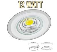 Pannello led cob ad incasso tondo 5 7 12 18 30 watt tecnologia CCT con alette [EEK: F]