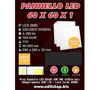 PANNELLO LED EKO 60 X 60 X 1 cm. 40W Luce Xalda 3000K