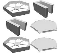 Pannello LED Esagonale Arte Parete Modulare Diffusore Luce - Stampato in 3D