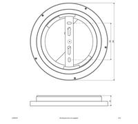 Pannello LED EVN ALR bianco 12W Ø25cm 4.000K EVN