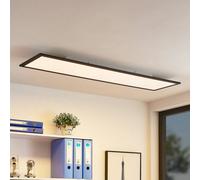 Pannello LED Lindby Nelios, 120 x 30 cm, 4000K, nero, metallo LINDBY