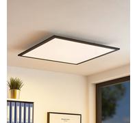 Pannello LED Lindby Nelios, 62 x 62 cm, CCT, nero, metallo LINDBY