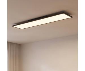 Pannello LED Lindby, nero, 120 cm, CCT, dimmerabile, telecomando LINDBY