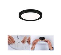 Pannello LED Paulmann Areo rotondo nero 4000K Ø11,8cm Paulmann
