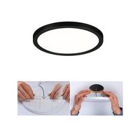 Pannello LED Paulmann Areo rotondo nero 4000K Ø17,5 cm Paulmann