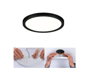 Pannello LED Paulmann Areo rotondo nero 4000K Ø17,5 cm Paulmann