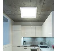 Pannello led plafoniera incasso soffitto pannello studio plafoniera led piatta, griglia quadrata bianca, 9,5W 600Lm bianco caldo, L 15,5 cm