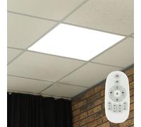 Pannello LED Plafoniera Lampada a Incasso Dimmerabile Remoto 3000-6000K 45x45 CM