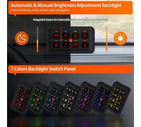 Pannello LED RGB A 8 Gang Pannello Multifunzionale Toggle/Momentaneo/Pulsato