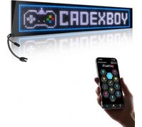 Pannello LED RGB programmabile 133 × 20 cm con app e telecomando | Schermo LED extra largo per mostrare testi lunghi e animazioni in grandi vetrine e spazi professionali.
