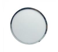 PANNELLO LED ROTONDO METALLO CROMATO SUPERFICIALE 18W SMD VT1805RD