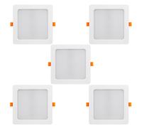 Maclean MCE374 S 5x Pannello da soffitto LED da incasso SLIM 18W Neutral White 4000K 170x170x26mm 1900lm