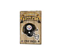 PANNELLO LEGNO WINCRAFT ESTABLISHED 38 X 61 CM PITTSBURGH STEELERS
