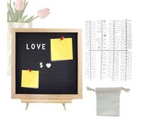 Pannello Lettere Feltro - Pannello Lettere in Legno e Feltro | Messaggi Decorativo Cambiabile per Annunci Scuola Ospedale Ristorante Classe Asilo