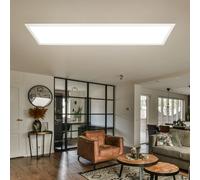 Pannello Luci Montaggio Plafoniera Lampada da Incasso Bianco Soggiorno L 80 CM