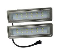 Pannello luminoso for cappa rettangolare da 2 pezzi, 1,5 W, 120 mm, 12 V, 230, lampadina di ventilazione, lampada con filtro cucina, equivalente a 20(6000K,WITH SM CONNECTOR_NO_12V)